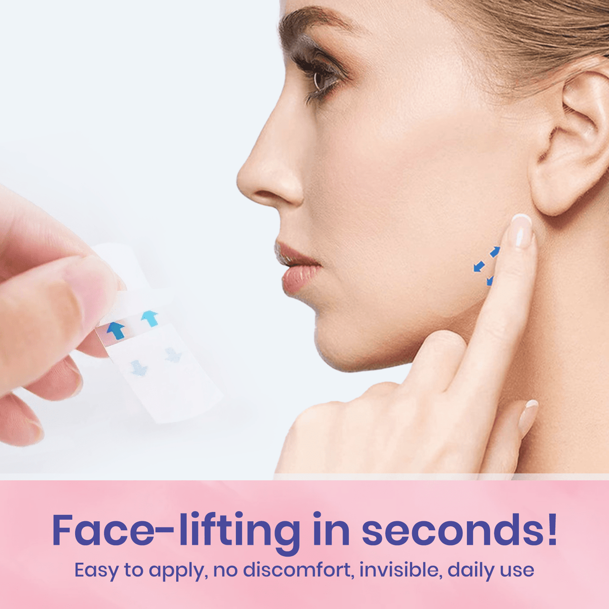 InvisiLift | Invisible Adhesive Tape for Facial Lifting