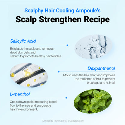 Scalpy™ Scalp Revitalizing Ampoules | Cooling Relief & Hair Density Support (Salicylic Acid & Menthol)