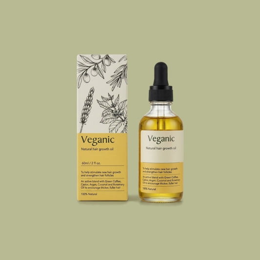 Veganic Hair Growth Oil | 11-in-1 Botanical Blend for Thicker, Fuller & Stronger Hair