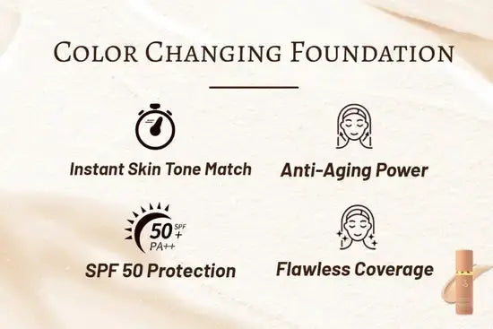 MagicTone | Fond de Teint 4 en 1 Changeant de Couleur SPF 50