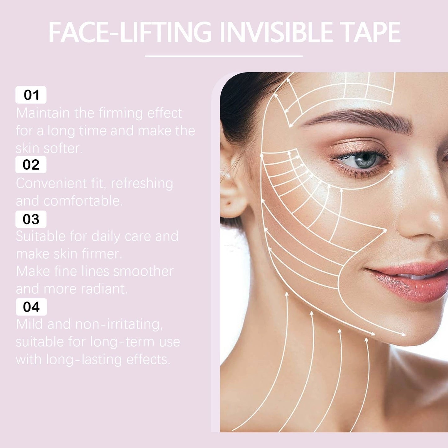 InvisiLift | Bande Adhésive Invisible pour Lifting Facial