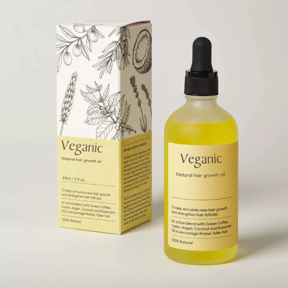 Veganic : votre soin naturel à l’huile pour la pousse des cheveux.