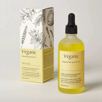 Veganic Hair Growth Oil | 11-in-1 Botanical Blend for Thicker, Fuller & Stronger Hair